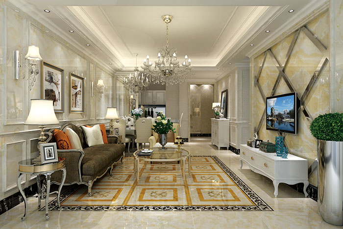 pg电子游戏瓷砖客厅KWP68013-KWS68016效果图