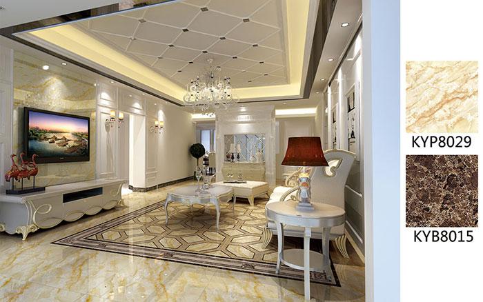 陶瓷一线品牌pg电子游戏瓷砖客厅效果图
