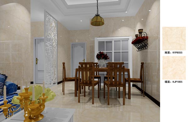 pg电子游戏瓷砖应用效果：：：徐州开元翡翠湾D户型装修效果鉴赏