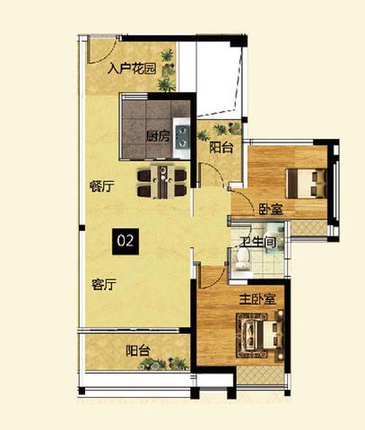 pg电子游戏家装：佛山灯湖华府90㎡现代简约装修效果鉴赏