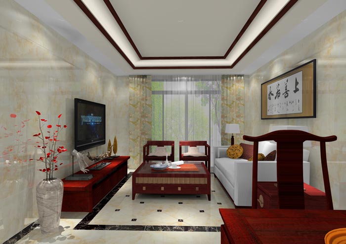 pg电子游戏家装：：佛山合景新鸿基·泷景100㎡新中式装修效果鉴赏