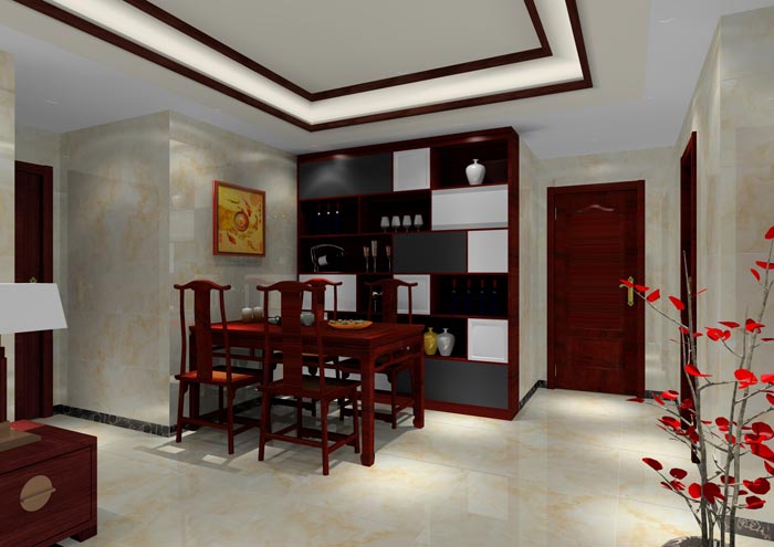 pg电子游戏家装：：佛山合景新鸿基·泷景100㎡新中式装修效果鉴赏