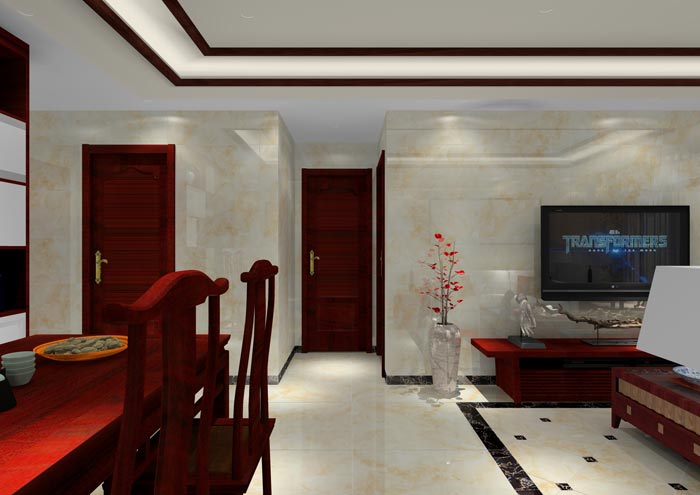 pg电子游戏家装：：佛山合景新鸿基·泷景100㎡新中式装修效果鉴赏