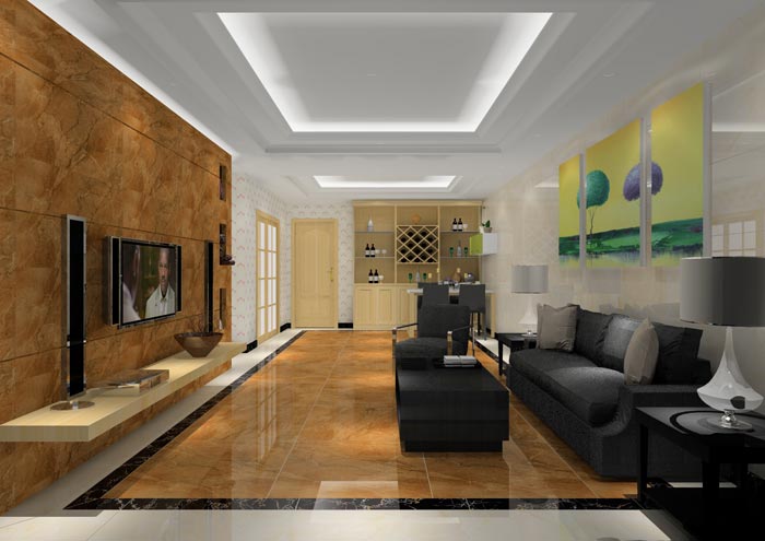 pg电子游戏家装：：：佛山合景新鸿基·泷景110㎡简约现代装修效果鉴赏