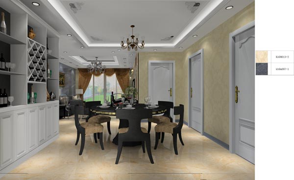 pg电子游戏家装：：：井冈山协调家园安顿小区130㎡欧式气概装修鉴赏