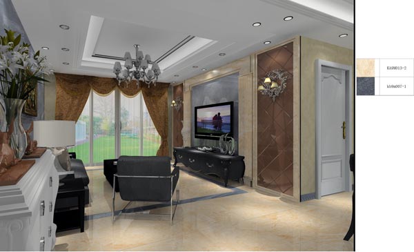 pg电子游戏家装：：：井冈山协调家园安顿小区130㎡欧式气概装修鉴赏