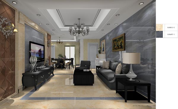 pg电子游戏家装：：：井冈山协调家园安顿小区130㎡欧式气概装修鉴赏