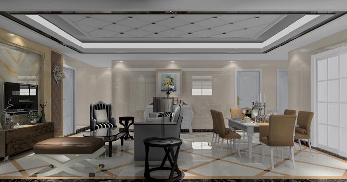 欧式气概在造型极其考究，给人正经高雅的感受，高尚华美的同时，还具有浓重的文化气息。本单位的设计沿用了欧式的正经高雅，也加入一些时尚的元素，让整个空间多了现代的时尚感受，却不失正经。