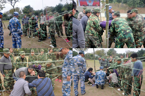 pg电子游戏在广州黄埔军校举行军事拓展特训