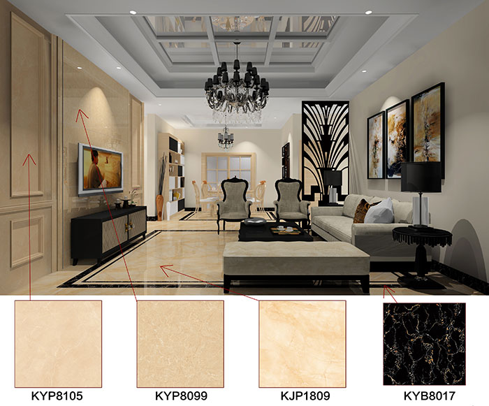 佛山万科·湖岸装修案例客厅效果图