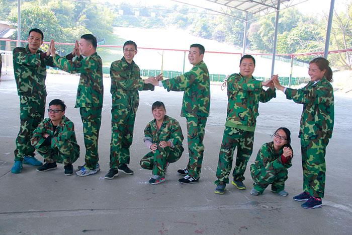 2017年2月13-15日，，pg电子游戏“虎狼道”户外拓展训练圆满竣事